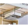 Kosz podwieszany pod półkę kosz metalowy organizer biały koszyk-5907451371398