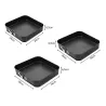 Zastaw 3 form tortownic do pieczenia ciast tortów kwadratowe blachy-5907451377802