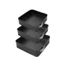 Zastaw 3 form tortownic do pieczenia ciast tortów kwadratowe blachy-5907451377802