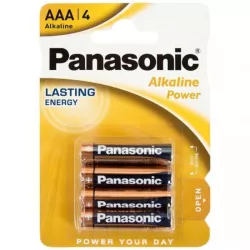 Baterie alkaliczne R-3, AAA, małe paluszki Panasonic Alkaline Power