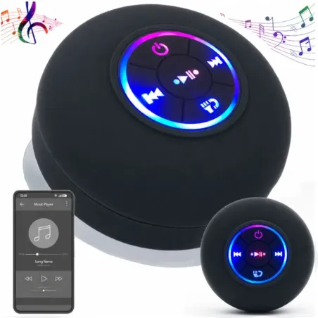 Głośnik bluetooth mini ipx4 przenośny mobilny bas z przyssawką-5907451391112