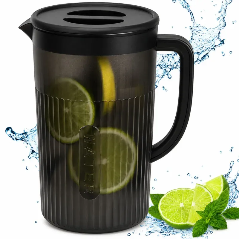 Dzbanek plastikowy 3l z pokrywką do wody soku napojów lemoniady pojemny-5907451391723