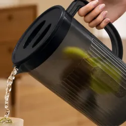 Dzbanek plastikowy 3l z pokrywką do wody soku napojów lemoniady pojemny-5907451391723
