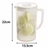 Dzbanek plastikowy 3l z pokrywką do wody soku napojów lemoniady-5907451391716