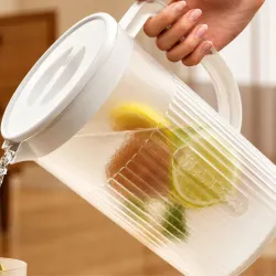 Dzbanek plastikowy 3l z pokrywką do wody soku napojów lemoniady-5907451391716
