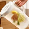 Dzbanek plastikowy 3l z pokrywką do wody soku napojów lemoniady-5907451391716