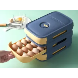 Pojemnik na jajka box organizer do lodówki pudełko szuflada do jaj-5907451380321