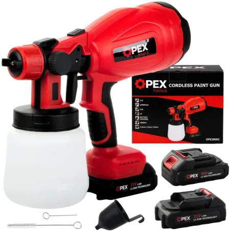 Pistolet do malowania akumulatorowy 2x 21v agregat malarski natryskowy-5907451391327