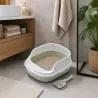 Kuweta dla kota otwarta z ramką soldna toaleta na żwirek + łopatka-5907451359761