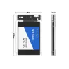 Obudowa dysku hdd ssd 2,5" usb 3.0 sata przezroczysta kieszeń-5907451330395