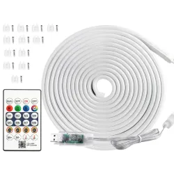 Taśma neon 10m RGB bluetooth aplikacja pilot wodoodporna elastyczna-5907451386293