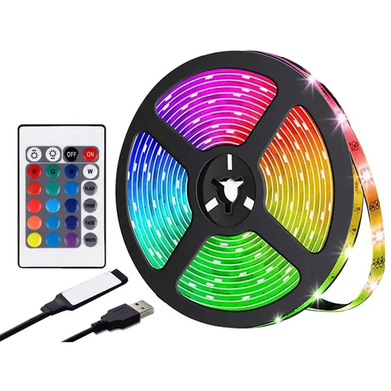 Taśma led RGB wodoodporna 5m bluetooth pasek sterowanie aplikacją-5907451386279