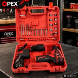 Wiertarko wkrętarka akumulatorowa bezszczotkowa akcesoria walizka 2xaku 12v-5907451391877