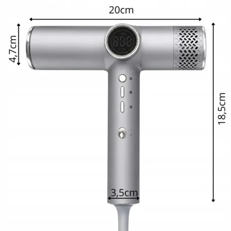 Suszarka do włosów z dyfuzorem koncentratorem 2000w profesjonalna-5907451390191