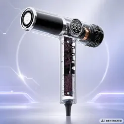 Suszarka do włosów z dyfuzorem koncentratorem 2000w profesjonalna-5907451390191