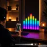 Lampka stojąca RGB kolorowy świecznik USB music sync aplikacja pilot-5907451392201