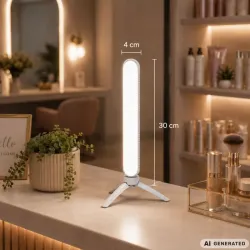 Lampa led biurkowa do makijażu nagrywania 3 barwy światła regulacja-5907451392294
