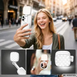 Lampa lampka LED z lusterkiem magnes MagSafe do telefonu adapter-5907451392287