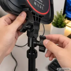 Lampa led do nagrywania makijażu zdjęć live 2500k - 7500k 3 barwy CCT-5907451392270