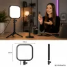 Lampa led do nagrywania makijażu zdjęć live 2500k - 7500k 3 barwy CCT-5907451392270