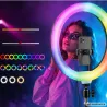 Lampa pierścieniowa led RGB ring uchwyt na telefon usb do nagrywania-5907451392249