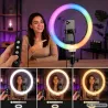 Lampa pierścieniowa led RGB ring uchwyt na telefon usb do nagrywania-5907451392249