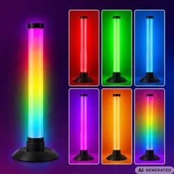Light bar lampka biurkowa 22 cm RGB czujnik muzyki oświetlenie ambient-5907451392164