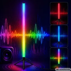 Lampa stojąca 114cm podłogowa narożnikowa RGB nocna sypialni aplikacja-5907451392157