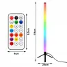 Lampa stojąca 114cm podłogowa narożnikowa RGB nocna sypialni aplikacja-5907451392157