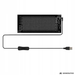 Panel led 16×64 elastyczny naklejka wyświetlacz na szybę drzwi wystawę-5907451392225