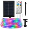 Taśma led wodoodporna 10m ip65 z zasilaniem solarnym kolorowa + pilot-5907451392102
