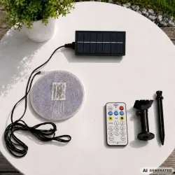 Taśma led wodoodporna 10m ip65 z zasilaniem solarnym kolorowa + pilot-5907451392102
