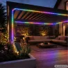 Taśma led wodoodporna 10m ip65 z zasilaniem solarnym kolorowa + pilot-5907451392102