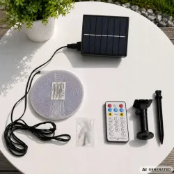 Taśma led wodoodporna 5m ip65 z zasilaniem solarnym kolorowa + pilot-5907451392096