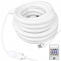 Taśma sznur wąż świetlny rgb neon wodoodporny aplikacja pilot timer ip67-5907451392089