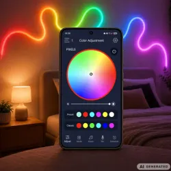 Taśma sznur wąż świetlny rgb neon wodoodporny aplikacja pilot timer ip67-5907451392089