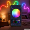 Taśma sznur wąż świetlny 5m RGB neon wodoodporny aplikacja pilot IP67-5907451392089