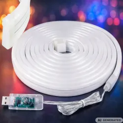 Taśma neon led 5m rgb bluetooth aplikacja pilot elastyczna wodoodporna-5907451392072