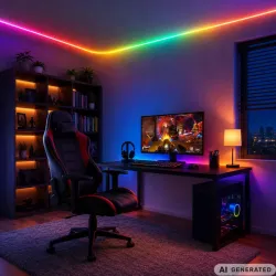 Taśma neon led 5m rgb bluetooth aplikacja pilot elastyczna wodoodporna-5907451392072
