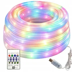 Taśma led neon rgbic 360° 5m bluetooth aplikacja pilot usb elastyczna-5907451392058