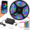 Taśma led RGB kolorowa 10m 12v 2835 pilot aplikacja music zasilacz-5907451392041