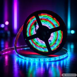 Taśma led rgb kolorowa 10m 12v 2835rgb pilot aplikacja music sync zasilacz-5907451392041