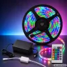 Taśma led RGB kolorowa 10m 12v 2835 pilot aplikacja music zasilacz-5907451392041