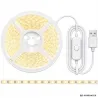 Taśma led usb 5v 5m białe zimne światło z włącznikiem samoprzylepna ozdobna-5907451392027