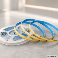 Taśma led usb 5v 5m białe zimne światło z włącznikiem samoprzylepna ozdobna-5907451392027