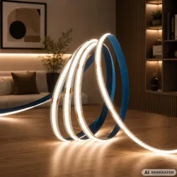 Taśma led usb 5v 5m białe zimne światło z włącznikiem samoprzylepna-5907451392027