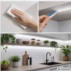 Taśma led usb 5v 5m białe zimne światło z włącznikiem samoprzylepna ozdobna-5907451392027