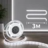 Taśma led usb 5v 3m białe zimne światło z włącznikiem samoprzylepna-5907451392010