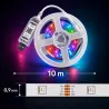 Taśma neon led 10m rgb bluetooth aplikacja pilot elastyczna ledy kolorowa-5907451392003