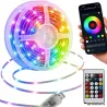 Taśma led rgb 10m usb 5v pilot aplikacja music sync dekoracyjna pasek-5907451391983